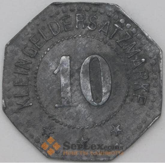 Германия Нотгельд 10 пфеннигов 1917 Фленсбург арт. 22987