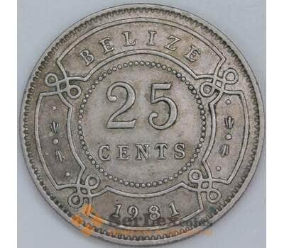 Белиз 25 центов 1901 КМ36 VF арт. 57173