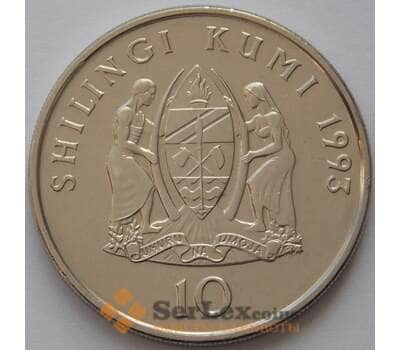 Монета Танзания 10 шиллингов 1993 КМ20a UNC (J05.19) арт. 16675