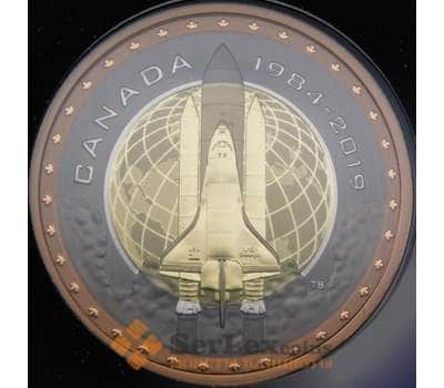 Монета Канада 25 центов 2019 "Первый Канадский астронавт" BU арт. 21766