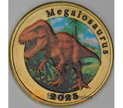 Остров Адонара 7 долларов 2025 Динозавр Мегалозавр 7-я монета  арт. 54518
