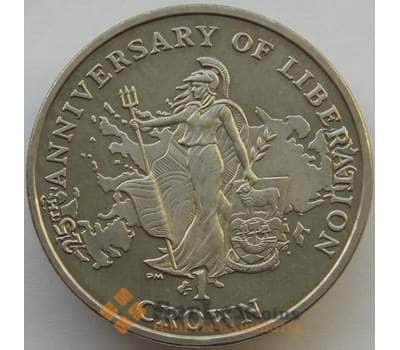 Монета Фолклендские острова 1 крона 2007 КМ157 BU Освобождение Британии арт. 13648