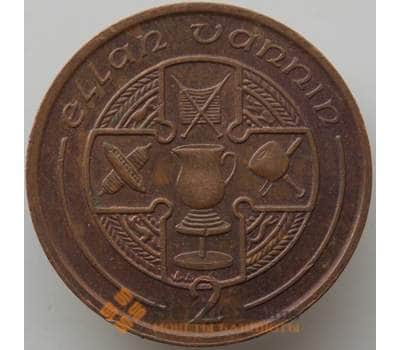 Монета Мэн остров 2 пенса 1994 КМ208 XF арт. 13934