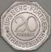 Германия Нюрнберг 20 пфеннигов 1921 Proof HASSAUER HAUS (j05.19) арт. 21209
