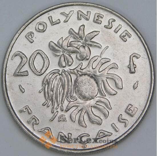 Французская Полинезия 20 франков 1988 КМ9 XF арт. 56917