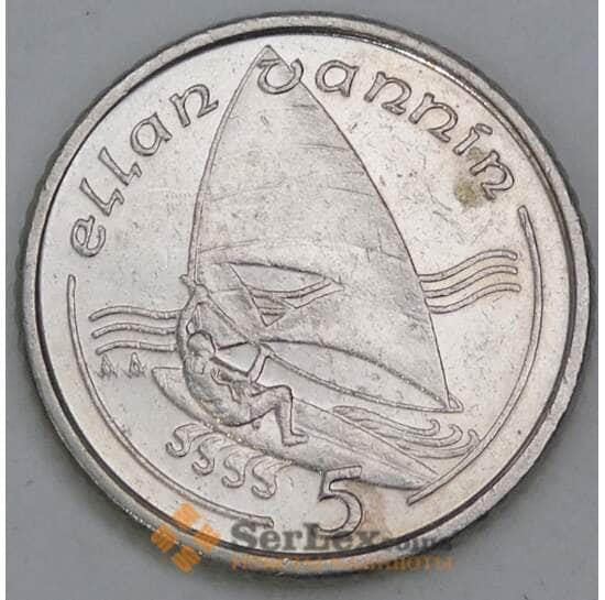 Мэн остров 5 пенсов 1990 КМ209.2 XF Виндсерфинг арт. 21299 Мэн остров 5 пенсов 1990 КМ209.2 XF Виндсерфинг арт. 21299