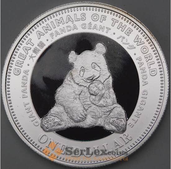 Фиджи 1 доллар 2009 КМ137 Prooflike Панда арт. 28272