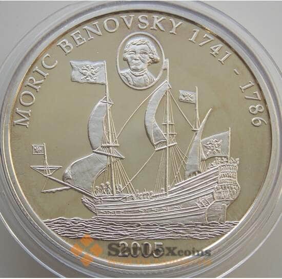 Либерия 10 долларов 2005 Proof Беновский (АГМ)  арт. 9195
