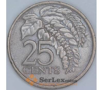 Тринидад и Тобаго 25 центов 1975 КМ28 XF арт. 57535