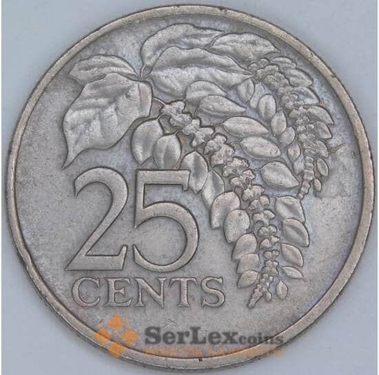 Тринидад и Тобаго 25 центов 1975 КМ28 XF арт. 57535
