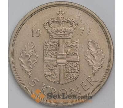 Монета Дания 5 крон 1977 КМ863 XF арт. 38921