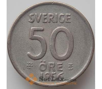 Монета Швеция 50 эре 1956 КМ817 VF арт. 11855