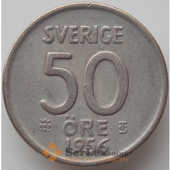 Швеция 50 эре 1956 КМ817 VF арт. 11855