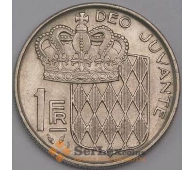 Монако монета 1 франк 1982 КМ140 aUNC арт. 43156