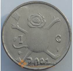 Нидерланды 1 гульден 2001 КМ233 AU (J05.19) арт. 17003