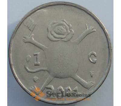Монета Нидерланды 1 гульден 2001 КМ233 AU (J05.19) арт. 17003