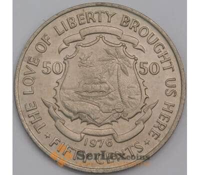Либерия монета 50 центов 1976 КМ31 UNC арт. 42720