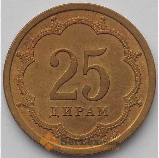 Таджикистан 25 дирам 2001 КМ5.1 aUNC (J05.19) арт. 16876