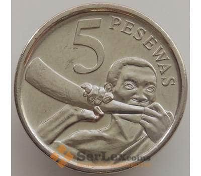 Монета Гана 5 песева 2007 КМ38 UNC арт. 9164