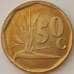 Монета Южная Африка ЮАР 50 центов 1991 КМ137 UNC (J05.19) арт. 17069