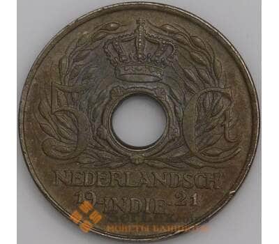 Нидерландская Восточная Индия 5 центов 1921 КМ313 XF+ арт. 47640