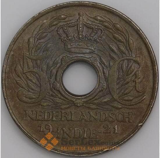 Нидерландская Восточная Индия 5 центов 1921 КМ313 XF+ арт. 47640