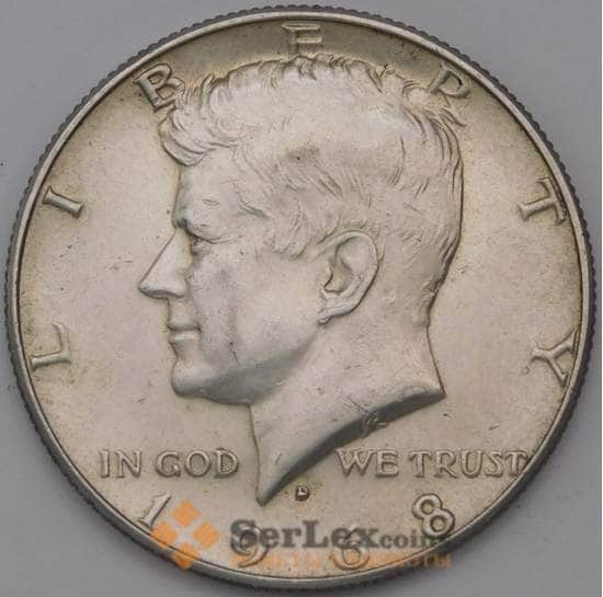 США 1/2 доллара 1968 D КМ202а Кеннеди арт. 31184