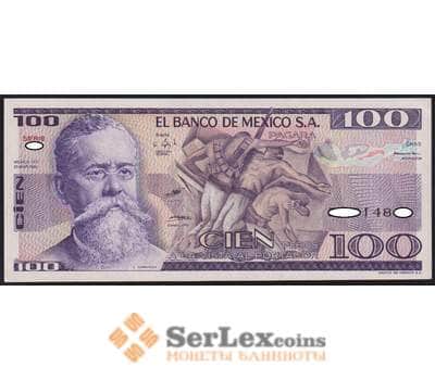 Мексика банкнота 100 песо 1982 Р74 UNC  арт. 48155