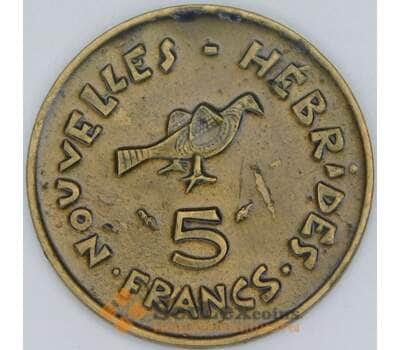Новые Гебриды 5 франков 1975 КМ6.2 VF арт. 56941