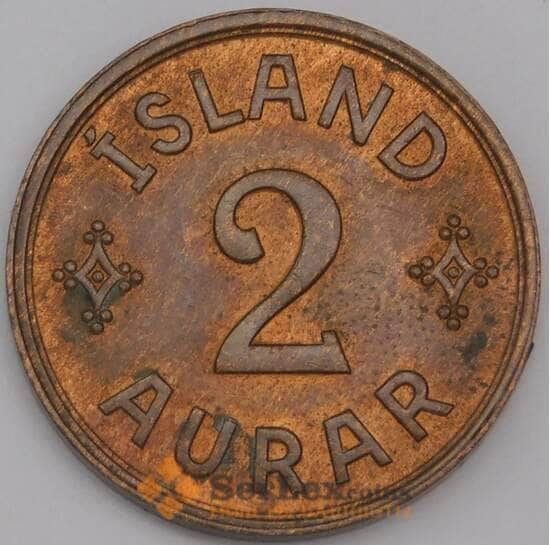 Исландия монета 2 аурар (эйре) 1940 КМ6.2 AU-aUNC арт. 42014