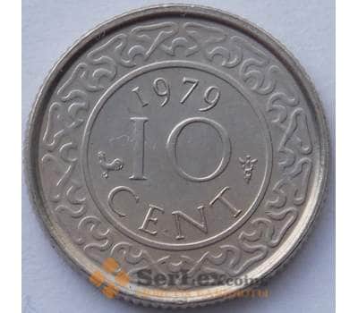 Монета Суринам 10 центов 1979 КМ13 UNC (J05.19) арт. 15549