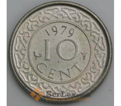 Монета Суринам 10 центов 1979 КМ13 UNC (J05.19) арт. 15549