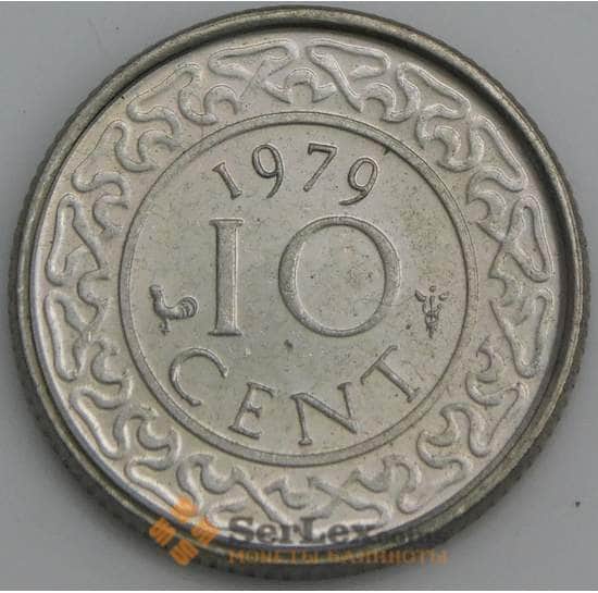Суринам 10 центов 1979 КМ13 UNC арт. 15549