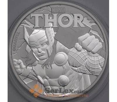 Тувалу монета 1 доллар 2018 UC246 Proof Marvel - Тор арт. 43100