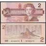 Канада банкнота 2 доллара 1986 Р94 UNC арт. 17587