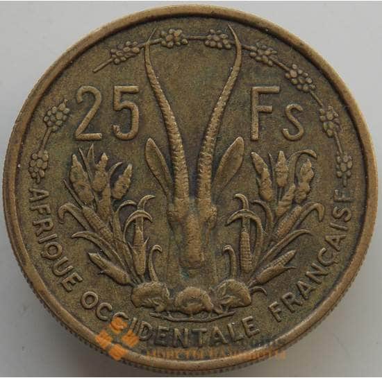 Французская Западная Африка 25 франков 1956 КМ7 XF арт. 14570