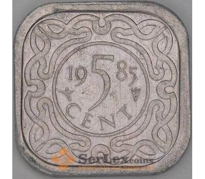 Суринам 5 центов 1985 КМ12а AU арт. 52870
