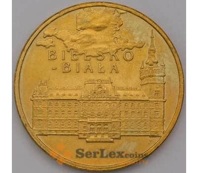 Монета Польша 2 злотых 2008 Y663 Бельско-Бяла арт. 36735