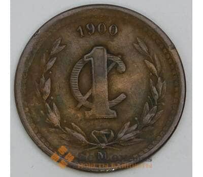 Мексика 1 сентаво 1900 КМ394 VF арт. 56156