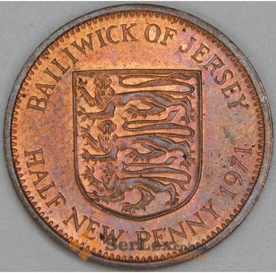 Джерси 1/2 пенни 1971 КМ29 aUNC арт. 54914 Джерси 1/2 пенни 1971 КМ29 aUNC арт. 54914