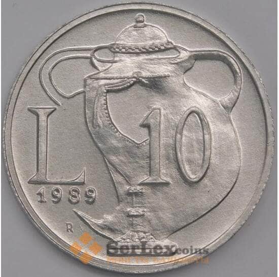 Сан-Марино монета 10 лир 1989 КМ234 UNC Шестнадцать веков истории арт. 41522