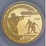 Казахстан 500 тенге 2009 Proof Олимпийские игры 2010 Биатлон золото 999 7,78 гр. арт. 55422