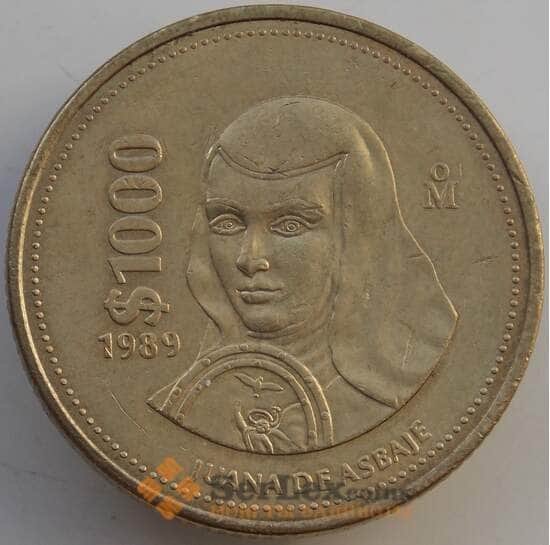 Мексика 1000 песо 1989 КМ536 AU арт. 13988