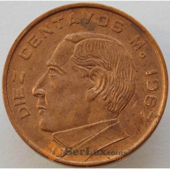Мексика 10 сентаво 1967 КМ433 AU (J05.19) арт. 15707