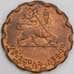 Эфиопия монета 25 сантимов 1944 КМ36 aUNC арт. 46436