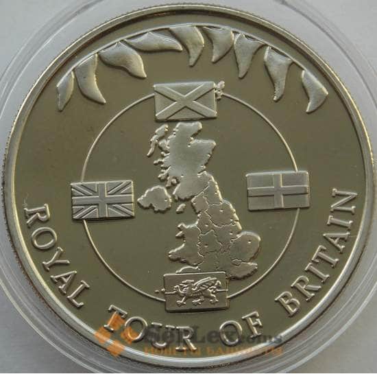 Фолклендские острова 50 пенсов 2002 КМ98 BU 50 лет правления Королевы арт. 13653
