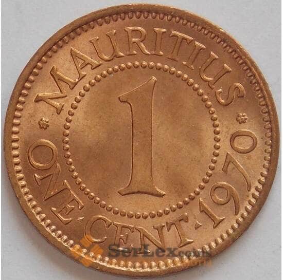 Маврикий 1 цент 1970 КМ31 UNC (J05.19) арт. 17722