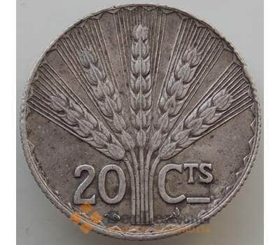 Монета Уругвай 20 сантесимо 1930 КМ26 XF Конституция Серебро арт. 14647