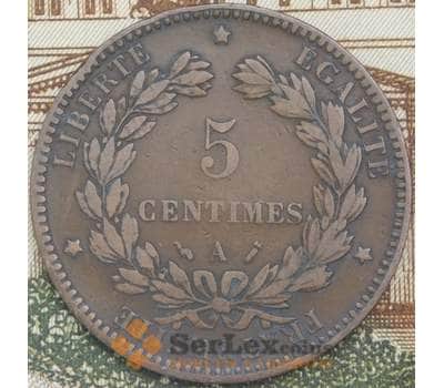 Монета Франция 5 сантимов 1892 А КМ821 VF+ арт. 38907