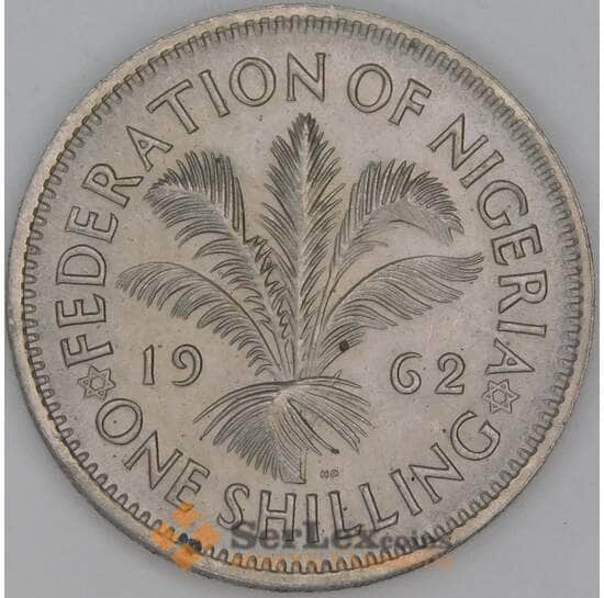 Нигерия 1 шиллинг 1962 КМ5 UNC арт. 54185